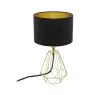 Eglo Bordslampa Carlton 2 Stål Guld Svart | IP20 - Passande för 1x E14 