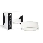 D'Lite Taklampa Lunelle 30cm Textil Vit | Passande för 2x E27 